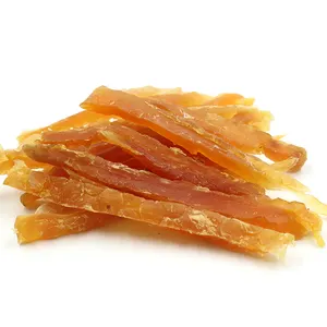 OEM dinh dưỡng ngon gà vú Jerky Dog xử lý đồ ăn nhẹ khô thức ăn vật nuôi