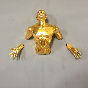 Tenture murale moderne en Bronze, Sculpture homme, Matteo puglien 3D, couleur personnalisée, pour décoration murale, usine, livraison gratuite, 2022 - Product Image 3