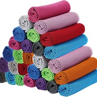 Toalla Deportiva Refrescante de Poliéster con Logotipo Personalizado Premium, Secado Rápido, Transpirable, Absorbente de Sudor, Ligera, Protección UV para Gimnasio y Running