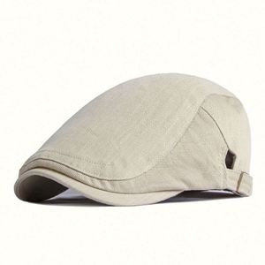 Wholesale Solid Color Plain <b>Summer</b> Gatsby Ivy <b>Caps</b> Vintage Adjustable <b>Flat</b> <b>Cap</b> Outdoor Unisex Newsboy Hat for Men - Product Image 3