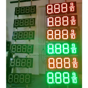 10 inch large 7 segment led display gas station led price digital sign petrol station led display