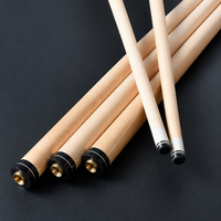 Queue de billard 9 boules en deux parties, en bois de bouleau massif, 145 cm, avec poignée enveloppante, pour billard chinois 8, vente en gros, export