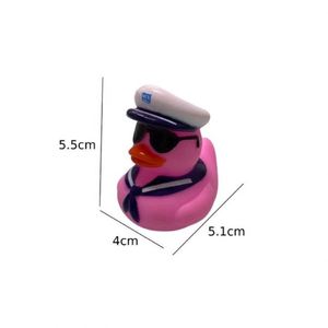 Custom Logo Navy Promotional Low Price Assorted Design 2 Inch Bulk Vinyl Squeaky Yellow Rubber <b>Bath</b> Duck Toys - Product Image 2