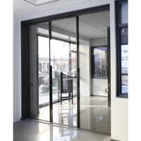 Porte coulissante en aluminium résistant aux intempéries, profilé 6060-T66 thermolaqué pour immeubles résidentiels de grande hauteur, système testé EN 14351-1