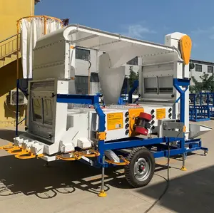 Sunflower Seed Cleaner Sesame Seed Cleaning Machines Separating Grain Cleaner with double air cleaning system