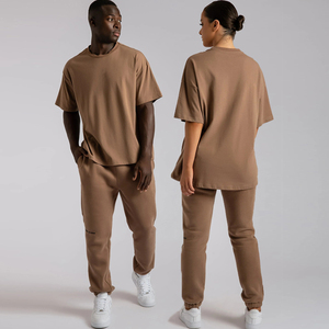 เสื้อยืดผ้าฝ้ายปรับแต่งได้แนวสตรีทเสื้อโอเวอร์ไซซ์ไห<span class=keywords><strong>ล</strong></span>่ตกไซส์ - Product Image 2