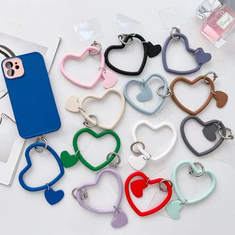 Phone Lanyard Wrist Strap Mobile Phone Charm Chain Custom Silicone Bracelets Wrist Short Hanging Strap