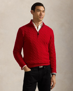 Maglione Invernale da <span class=keywords><strong>Uomo</strong></span> con Collo Alto, Design di <span class=keywords><strong>Marca</strong></span> con Logo Ricamato, Maglione con Zip a un Quarto - Product Image 6