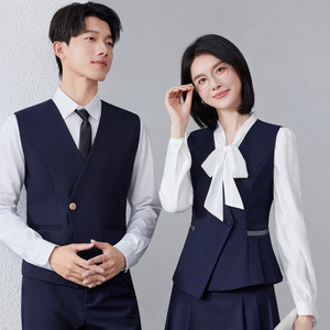 Professional Suits For Men And Women Executive Formal Wear Hotel Reception Uniform Midi Skirt Business Workwear Unisex Summer - Product Image 3