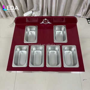 Estación Móvil de Tiramisú LEDA Personalizable en Tamaño y Color, Cajas Metálicas Portátiles para Cannoli con Correas de Transporte y Soporte para Hombro - Product Image 4