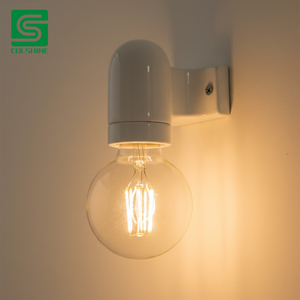 Support de lampe vintage E27 en céramique et porcelaine, base de lampe de haute qualité, durable, rétro, à vis, <span class=keywords><strong>facile</strong></span> à installer, pour la maison, le bureau, le café - Product Image 2
