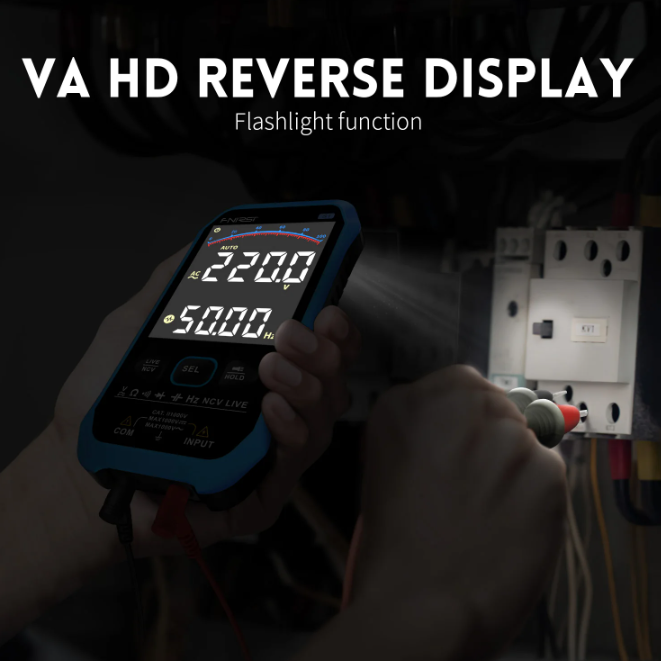 FNIRSI-S1 Multimeter 9999 Counts AC DC Voltage Resistance Capacitance Diode NCV