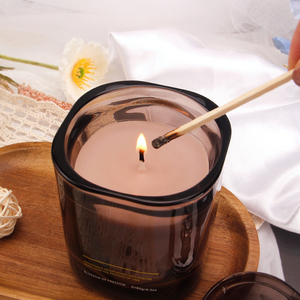 Vela Grande de Mezcla de Cera de Soja en Frasco de Vidrio, Decoración Moderna y Ecológica para el Hogar, sin Llama, para Acción de Gracias, Navidad, Bodas - Product Image 3