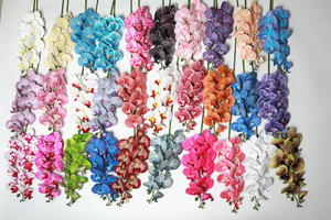 Orquídea Blanca Flores Colgantes Artificiales para Bodas Graduaciones Navidad Año Nuevo Chino Decoración de Mesa para Fiestas Occidentales - Product Image 6