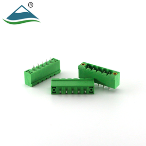 Bloques de terminales enchufables con tuerca de conector eléctrico para PCB con paso de 5.0 mm - Product Image 2