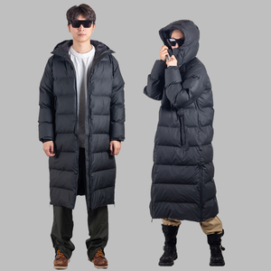 Chaqueta larga de plumón para <span class=keywords><strong>mujer</strong></span>, impermeable, a prueba de viento, cálida, chaqueta acolchada de algodón, <span class=keywords><strong>gabardina</strong></span> negra, nueva moda de invierno, OEM simple - Product Image 6