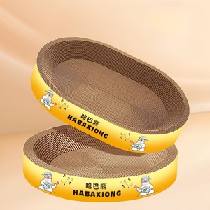 Pet fornecimentos fábrica vendas diretas gato interior dormindo moagem garras e desenho bordas personalizável gato Scratch Board - Product Image 3