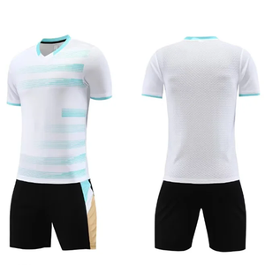 Adults Training Football Jerseys Sweatshirt Soccer Sportwear Custom Logo Quick Drying Breathable T-shirt Sets 100% Polyester - Product Image 4