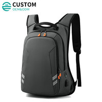 Sac à dos Fuliya personnalisé unisexe, décontracté, durable, imperméable, pour ordinateur portable, étudiant, école, avec ports USB et pour écouteurs