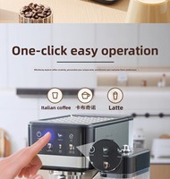 Machines à expresso électriques pour usage domestique avec écran tactile, fonctions latte/cappuccino, mousseur à lait automatique