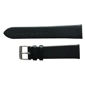 Correa de reloj de cuero genuino de alta calidad, personalizada, OEM, buena, intercambiable, liberación rápida, plana, suave, nappa, sin costuras - Product Image 1
