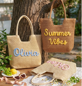 Personalized Straw Beach <strong>Bag</strong> Bachelorette <strong>Party</strong> Favors <strong>Girls</strong> Trip <strong>Bag</strong> Handwoven Summer Purse Bridesmaid Gifts Travel Beach <strong>Bag</strong> - Product Image 5