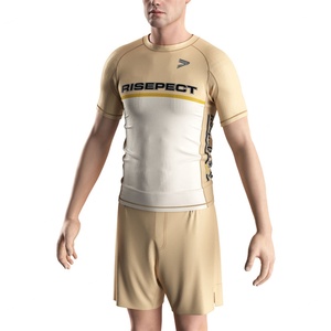 Camiseta de Compresión con Diseño de Ilustrador Japonés con Patrón de Guerrero, Tejido Elástico que Absorbe el Sudor para BJJ Jiu-Jitsu - Product Image 4