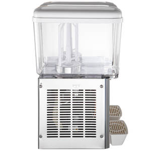 Dispensador de bebidas comercial 18L * 2 tanques Dispensador de jugo 350W Dispensador de bebidas de té helado de acero inoxidable - Product Image 4