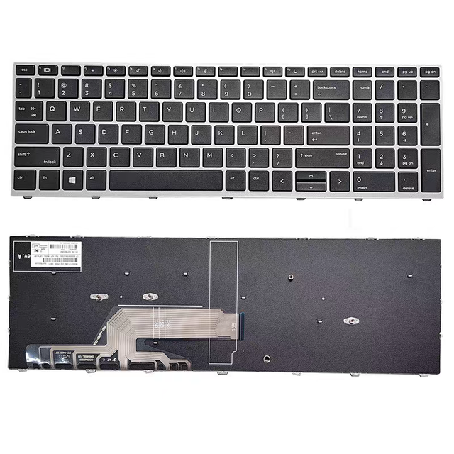 US UK FR LA Laptop Internal Keyboard for HP PROBOOK 450 G5 455 G5 470 G5 650 G4 Keyboard Laptop with Backlight Trackpoint