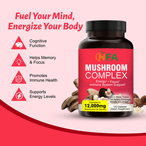 Cápsulas de Colágeno Marino con Complejo de Hongos OEM ODM, Cápsulas con Mezcla de Hongos y Extracto de Cordyceps que Favorecen la Claridad Mental - Product Image 6