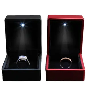 Großhandel Luxus verpackung Ehering Led Schmucks cha tulle für Ring