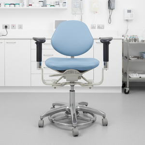 Sgabello Ergonomico per Microscopio Dentale, Sedia da Dentista con Doppio Bracciolo per Utenti di Microscopi in Odontoiatria, Studi Dentistici e Ospedali - Product Image 1