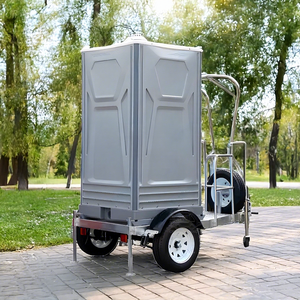 Cabine de toilettes mobile extérieure en conteneur, avec douche et sanitaire, en HDPE durable et écologique - Product Image 1