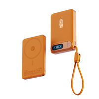 LC43PLUS HSONE Magnetische Powerbank 10W Kabelloses Laden Aluminiumlegierung Mit LED-Anzeige 100% Batterieanzeige