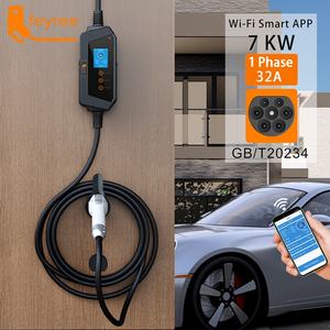 Chargeur de véhicule électrique portable 22 kW avec application WIFI, 32A, triphasé, adaptable pour connecteurs SAE/J1772/IEC/GBT, câble de 5 m, neuf - Product Image 5