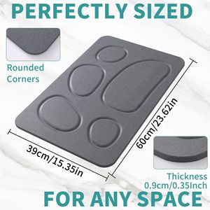Alfombrilla de Baño de Tierra de Diatomeas Tallada en Piedra, Antideslizante, Absorbente de Agua, de Secado Rápido, <span class=keywords><strong>para</strong></span> Uso Doméstico - Product Image 5