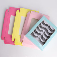Wispy Faux 15mm 18mm Luxe Marque Privée 20mm 5D Moelleux Vegan Vison Boîte D'emballage De Cils En Vrac Cils En Gros