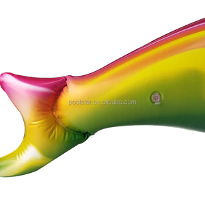 Jouet gonflable d'eau de flotteur de piscine de dauphin d'arc-en-ciel de PVC pour la partie de plage - Product Image 6