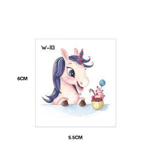 Tatuaggi Temporanei a Trasferimento d'Acqua per Bambini con Disegni di Unicorni Cartoon, Vendita all'Ingrosso - Product Image 3