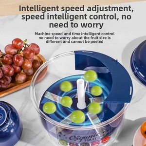 Máy gọt vỏ nho xanh tự động Máy gọt vỏ trái cây bằng điện gia dụng Chất liệu thép không gỉ và nhựa PP - Product Image 4