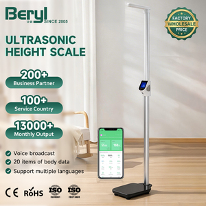 Báscula Médica con Función <span class=keywords><strong>de</strong></span> Medición <span class=keywords><strong>de</strong></span> Peso, Altura e IMC, Sensor Ultrasónico - Product Image 1