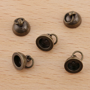 (08426) Cappello Rotondo Tricolore con Anello Singolo, Interno 5mm Esterno 8mm, Placcato in Rame - Product Image 5