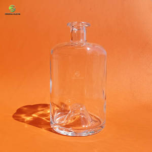 JINGNA reciclable redondo personalizado Super Flint vidrio 375ml 750ml Vacío licor vodka whisky Botella de vidrio - Product Image 5