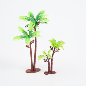 Plastic Coconut <b>Tree</b> Model Miniature Cake <b>Toppers</b> For Birthday Themed Party Decorations Reusable - Product Image 2