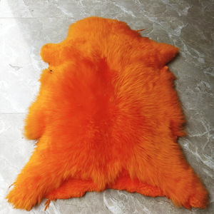 Pelliccia <span class=keywords><strong>di</strong></span> <span class=keywords><strong>Agnello</strong></span> <span class=keywords><strong>di</strong></span> Alta Qualità Soffice e Tinta per Tappeto da Interno e Divano del Soggiorno, Vera Pelle <span class=keywords><strong>di</strong></span> Pecora Naturale - Product Image 5