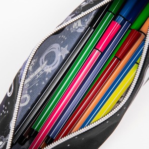 Pochette porte-stylos grande capacité, organiseur de bureau pour marqueurs, sac avec fermeture éclair, grand rangement pour fournitures scolaires et de bureau, trousse à crayons - Product Image 6