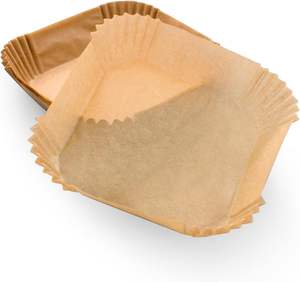 Papier sulfurisé antiadhésif jetable sans BPA pour friteuse à air, 200/400 pièces, carré et rond, 20-24 cm (8-10 pouces) - Product Image 4