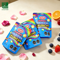 Caja de Caramelos Duros Liofilizados con Sabor a Frutas para Niños, Kosher, Halal, Personalizados al por Mayor, OEM, con Diseño de Dibujos Animados, Surtidos