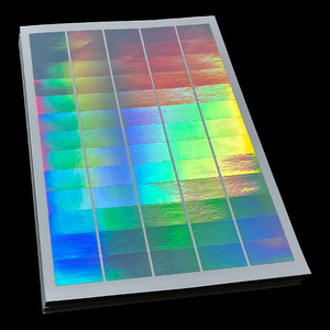 Hojas de Etiquetas Holográficas <span class=keywords><strong>A4</strong></span> para Impresión, 8.5x11 Pulgadas, Papel Adhesivo de Vinilo Holográfico Transparente para Impresoras de Inyección de Tinta - Product Image 2