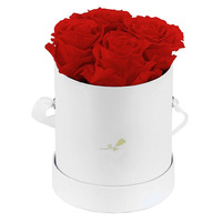 Mariage personnalisé impression ronde rose fleur boîte d'emballage